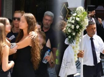 Κηδεία Κόκοτα: Με αναφιλητά η κόρη του Ριάνα – Σε ποιανού την αγκαλιά έπεσε μόλις βγήκε από την εκκλησία;