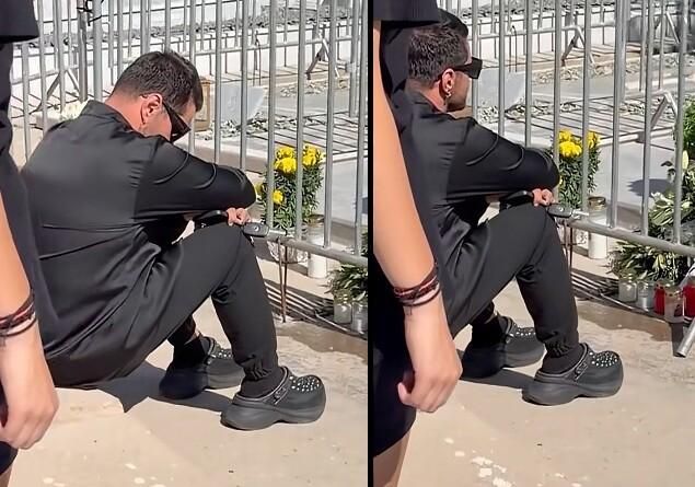 Με σκυμμένο κεφάλι ο Τσαλίκης στο τρισάγιο του Μαζωνάκη – Λύγισε μπροστά στο μνήμα του